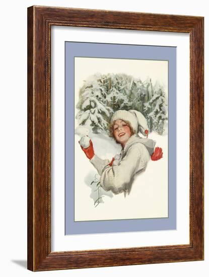 Winter Sport-Harrison Fisher-Framed Art Print