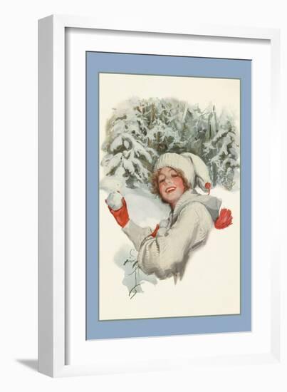 Winter Sport-Harrison Fisher-Framed Art Print