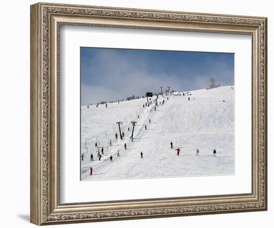 Winter Sports at Feldberg, Black Forest, Baden-Wurttemberg, Germany, Europe-Hans Peter Merten-Framed Photographic Print