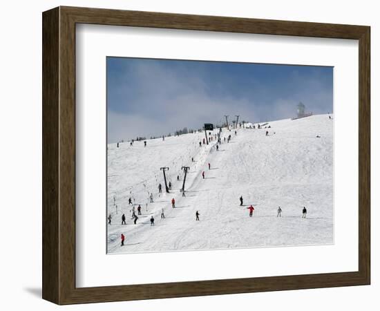 Winter Sports at Feldberg, Black Forest, Baden-Wurttemberg, Germany, Europe-Hans Peter Merten-Framed Photographic Print