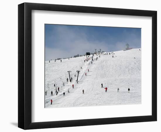 Winter Sports at Feldberg, Black Forest, Baden-Wurttemberg, Germany, Europe-Hans Peter Merten-Framed Photographic Print