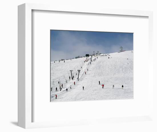 Winter Sports at Feldberg, Black Forest, Baden-Wurttemberg, Germany, Europe-Hans Peter Merten-Framed Photographic Print