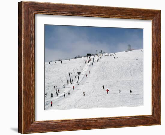 Winter Sports at Feldberg, Black Forest, Baden-Wurttemberg, Germany, Europe-Hans Peter Merten-Framed Photographic Print