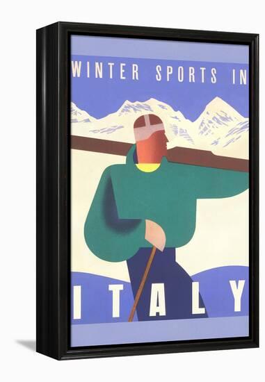 Winter Sports in Italy-null-Framed Stretched Canvas