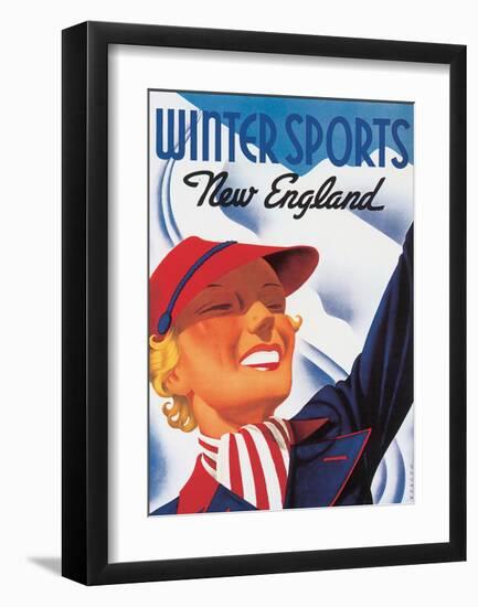 Winter Sports, New England-Sascha Maurer-Framed Premium Giclee Print