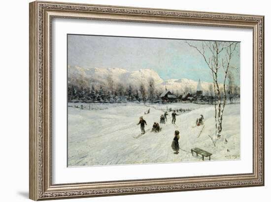 Winter Sports-Frithjof Smith-Hald-Framed Giclee Print