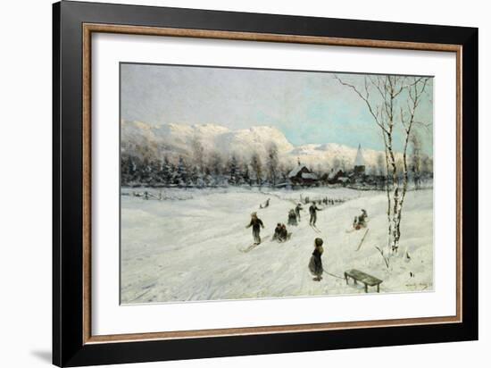 Winter Sports-Frithjof Smith-Hald-Framed Giclee Print