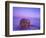 Winter Straw Bales near Cartwright, North Dakota, USA-Chuck Haney-Framed Photographic Print