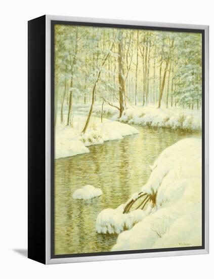 Winter Stream, Sunset Glow-Walter Launt Palmer-Framed Premier Image Canvas