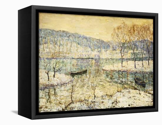 Winter Stream-Ernest Lawson-Framed Premier Image Canvas