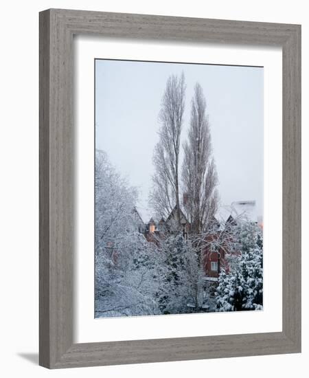 Winter Suburb-Charles Bowman-Framed Photographic Print