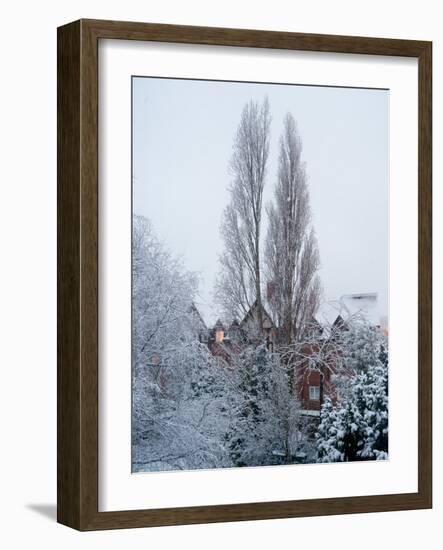 Winter Suburb-Charles Bowman-Framed Photographic Print