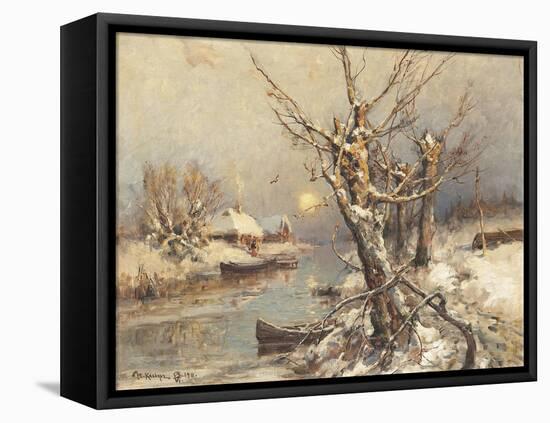 Winter Sun, 1911-Juli Julievich Klever-Framed Premier Image Canvas