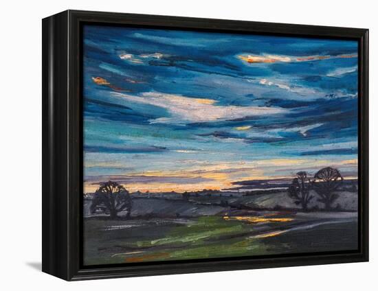 Winter Sunrise, 2008, (Oil on Canvas)-Helen White-Framed Premier Image Canvas