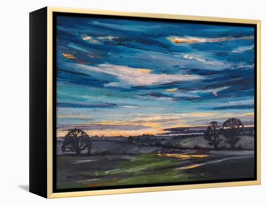 Winter Sunrise, 2008, (Oil on Canvas)-Helen White-Framed Premier Image Canvas