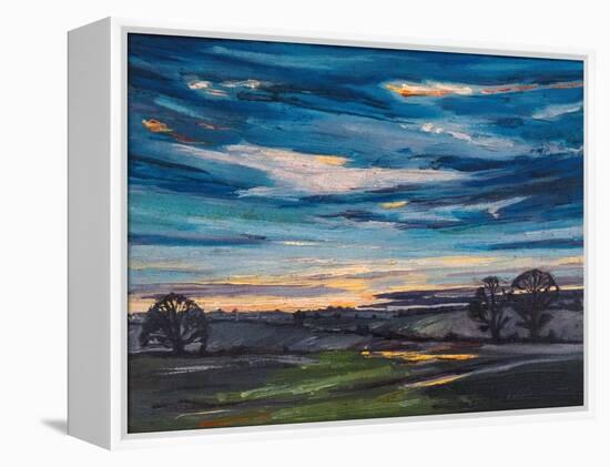 Winter Sunrise, 2008, (Oil on Canvas)-Helen White-Framed Premier Image Canvas