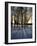 Winter Sunrise and Snow Covered Rural Landscape in the Countryside, Arrow Valley, Worcestershire, E-David Hughes-Framed Photographic Print