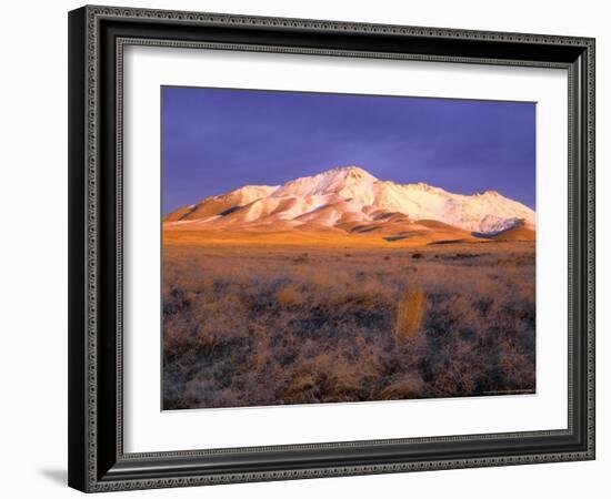 Winter Sunrise on Bloody Run Peak, Great Basin, Nevada, USA-Scott T. Smith-Framed Photographic Print