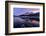 Winter sunrise on snowcapped mountains mirrored in the icy Lake Silvaplana, Maloja-Roberto Moiola-Framed Photographic Print