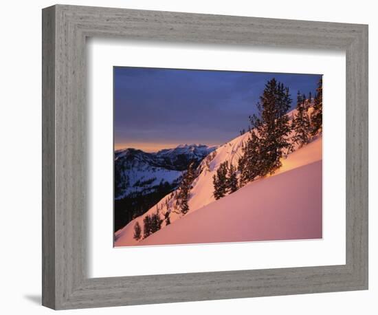 Winter Sunrise, Uinta-Wasatch-Cache National Forest, Utah, USA-Charles Gurche-Framed Photographic Print