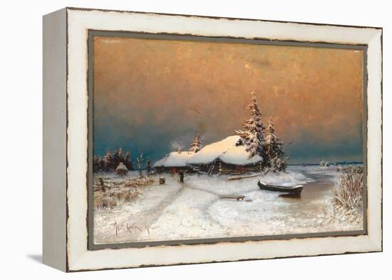 Winter Sunset, 1887-Juli Julievich Klever-Framed Premier Image Canvas