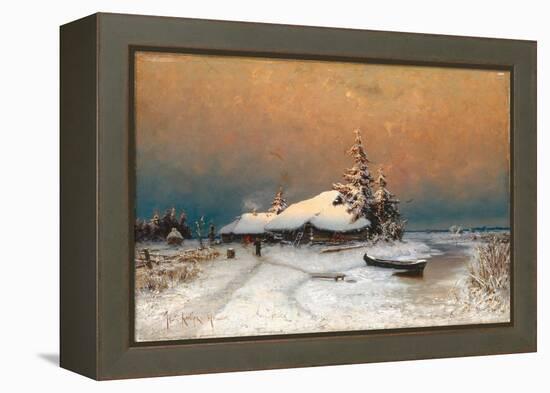 Winter Sunset, 1887-Juli Julievich Klever-Framed Premier Image Canvas