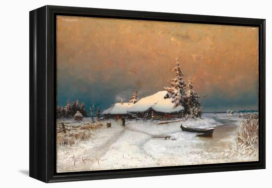 Winter Sunset, 1887-Juli Julievich Klever-Framed Premier Image Canvas