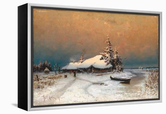 Winter Sunset, 1887-Juli Julievich Klever-Framed Premier Image Canvas