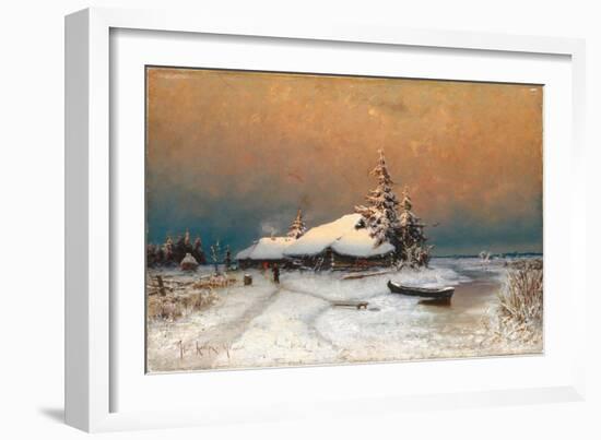 Winter Sunset, 1887-Juli Julievich Klever-Framed Giclee Print