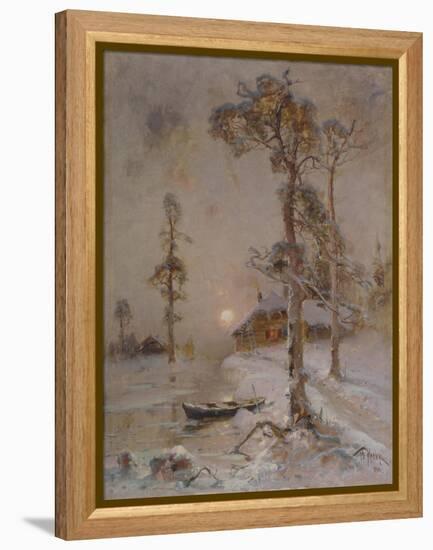 Winter Sunset, 1900-Juli Julievich Klever-Framed Premier Image Canvas