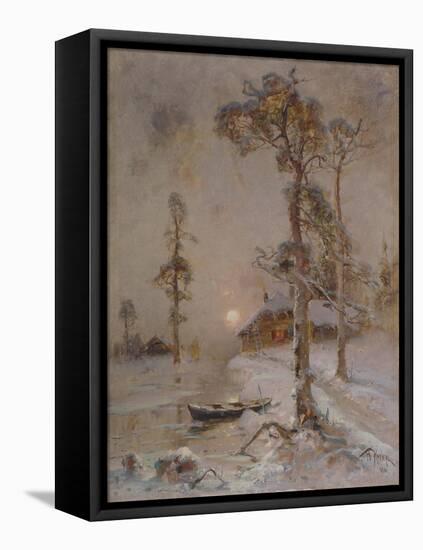 Winter Sunset, 1900-Juli Julievich Klever-Framed Premier Image Canvas