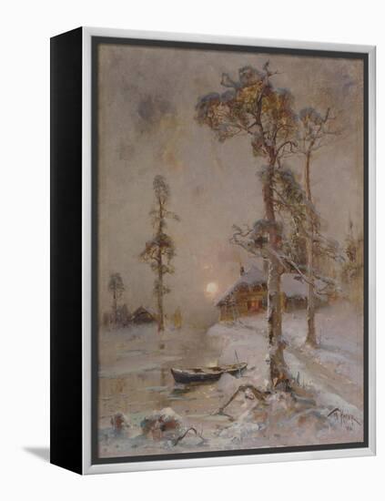 Winter Sunset, 1900-Juli Julievich Klever-Framed Premier Image Canvas