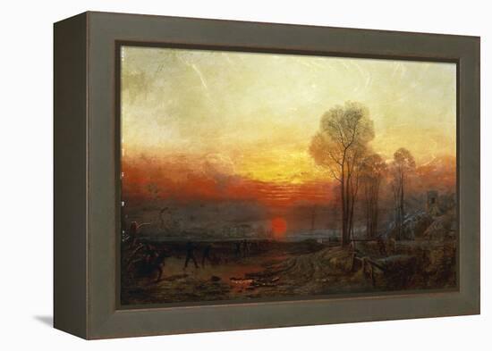 Winter Sunset - a Slide, 1850-Francis Danby-Framed Premier Image Canvas