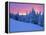 Winter Sunset, Mt Spokane State Park, Washington, USA-Charles Gurche-Framed Premier Image Canvas