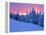 Winter Sunset, Mt Spokane State Park, Washington, USA-Charles Gurche-Framed Premier Image Canvas