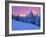 Winter Sunset, Mt Spokane State Park, Washington, USA-Charles Gurche-Framed Photographic Print