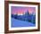 Winter Sunset, Mt Spokane State Park, Washington, USA-Charles Gurche-Framed Photographic Print