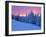 Winter Sunset, Mt Spokane State Park, Washington, USA-Charles Gurche-Framed Photographic Print