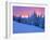 Winter Sunset, Mt Spokane State Park, Washington, USA-Charles Gurche-Framed Photographic Print