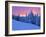 Winter Sunset, Mt Spokane State Park, Washington, USA-Charles Gurche-Framed Photographic Print