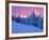 Winter Sunset, Mt Spokane State Park, Washington, USA-Charles Gurche-Framed Photographic Print