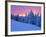 Winter Sunset, Mt Spokane State Park, Washington, USA-Charles Gurche-Framed Photographic Print