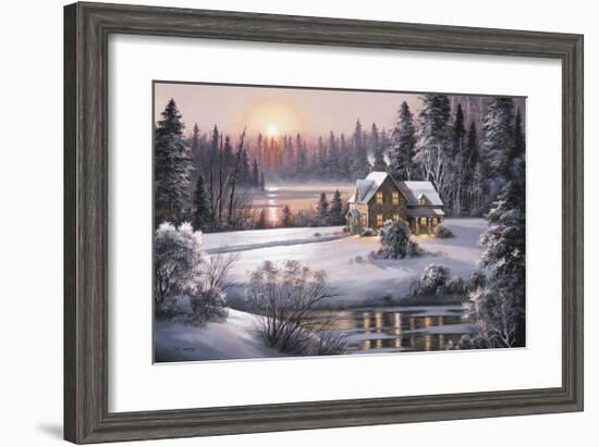 Winter Sunset-Dubravko Raos-Framed Giclee Print