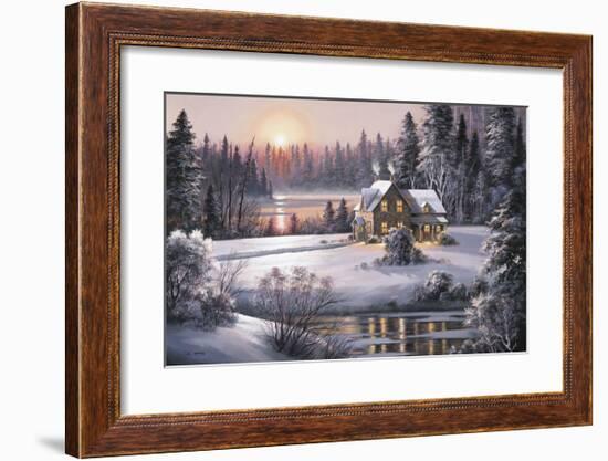 Winter Sunset-Dubravko Raos-Framed Giclee Print