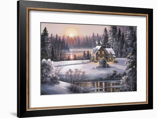 Winter Sunset-Dubravko Raos-Framed Giclee Print