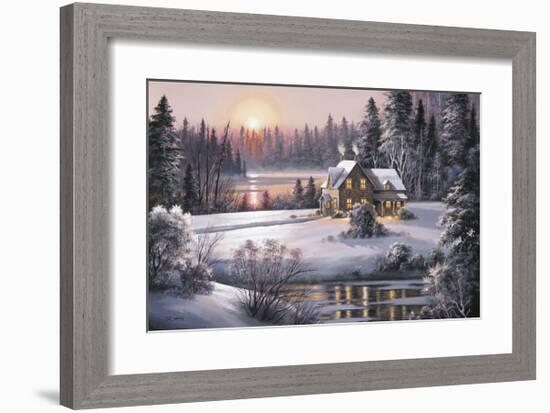 Winter Sunset-Dubravko Raos-Framed Giclee Print