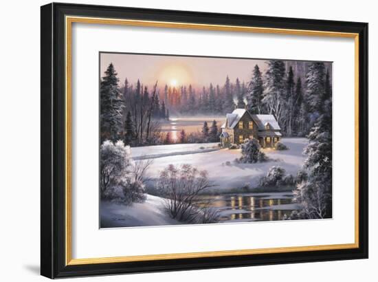 Winter Sunset-Dubravko Raos-Framed Giclee Print