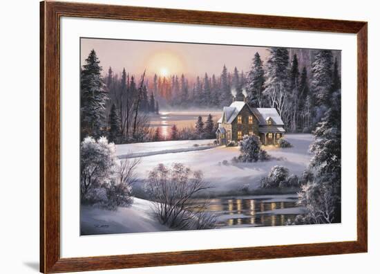 Winter Sunset-Dubravko Raos-Framed Giclee Print
