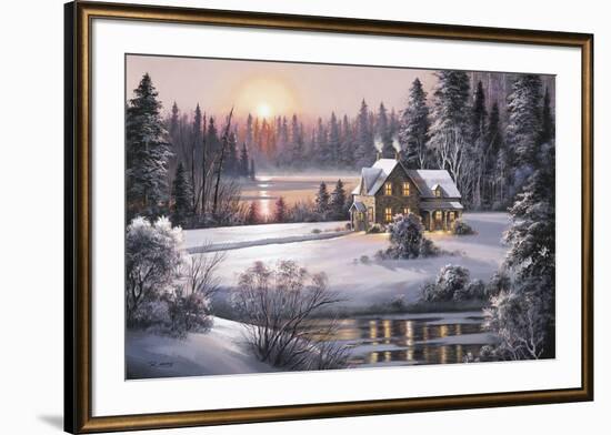 Winter Sunset-Dubravko Raos-Framed Giclee Print