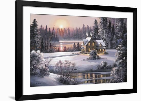 Winter Sunset-Dubravko Raos-Framed Giclee Print